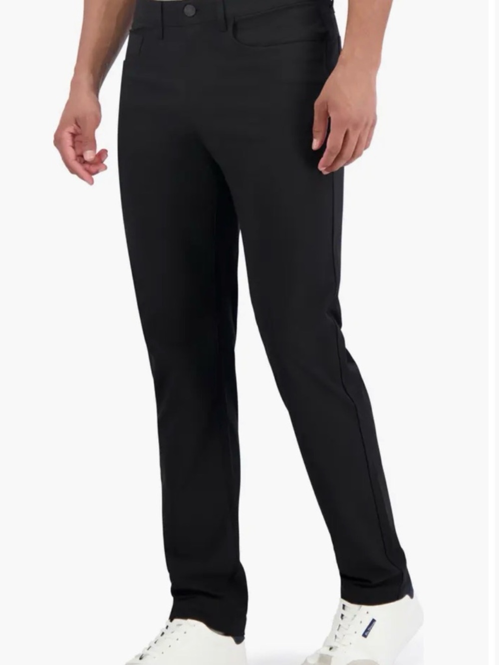 Ben Sherman Mens Solid Black 4-Way-Stretch Straight Leg Golf Pants NWT - 34 x 32